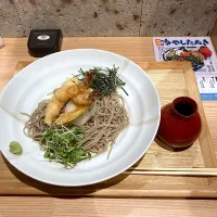 今日の晩ご飯@「桔梗屋  大須店」さん⑪   〆の海老天おろし蕎麦　（実況中継終了）|なびさん