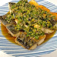 塩サバの香味焼き
