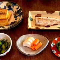 晩ごはん♯鯖♯ぬか漬け| 小松菜さん