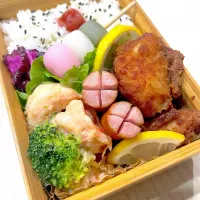 今日のお弁当28日目|もふもふへそ天さん