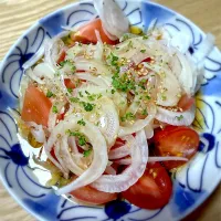 新玉ねぎとトマトの無限サラダ|藤田 まり子さん