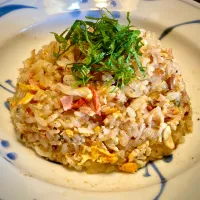 過日のランチ『カニカマ炒飯』
