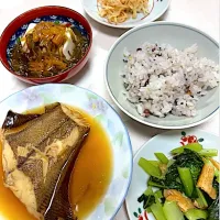 ⭐︎今日の晩ご飯⭐︎ 魚の煮付け　小松菜煮　ほか|hamamaさん