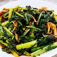 大根葉の甘辛炒め
