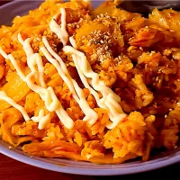 真夜中のキムチくわ炒飯|ヨシュアさん