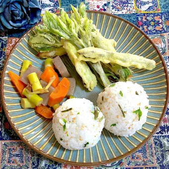 Snapdishの人気料理写真:山菜ランチ✨