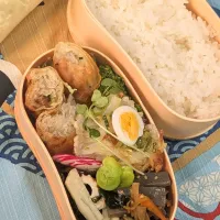 本日のお弁当〜春巻と鳥の巣ポテト弁当| f.1125beさん