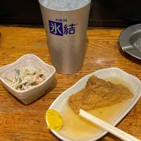 昼呑みセット  厚揚げ・ゴボウサラダ|Kojiさん