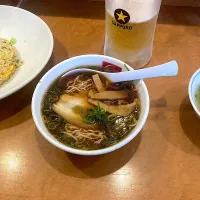 今日の昼ご飯@「中国麺飯食堂 マルナカ」さん③  ハーフラーメン| なびさん