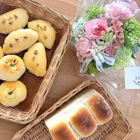 ＊食パン
＊ベーコンポテトパン
＊クリームパン|さっちんさん