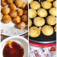また、3人で協力して作りました😊たこ焼き夜ごはん|m.rafuさん
