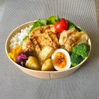 "マスタードチキン"息子弁当|kazuさん