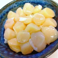 活きホタテ丼|豆大福さん