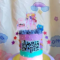 K-P0P DEMON HUNTER THEME CAKE|Sweets by Loveさん
