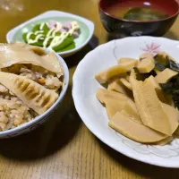五目筍ご飯と若竹煮|みよぱさん
