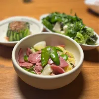 5/11の夕食　豚タンとキャベツのサラダ|yoneさん