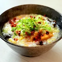唐揚げ入り中華粥『二日酔い定番』|tap.rinさん