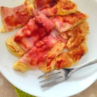 食事系ホットケーキ朝ごはん| m.rafuさん