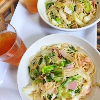 残りキャベツ🥬で、ペペロンチーノLaunchです✨|rikako♪。.:＊さん