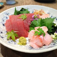 鮪と鯛のお造り| 古尾谷りかこさん