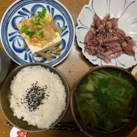 夕食　ホタルイカ、冷奴|ATさん