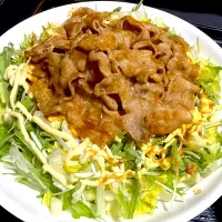 豚バラ焼肉サラダ|たまさん
