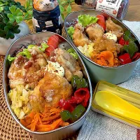 昆布茶で揚げ鶏弁当🍙| ラゴさん。さん
