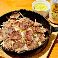 豚タンの鉄板焼きネギごま油|ヨシュアさん
