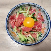 生ハムユッケ風|おじゃみさんさん