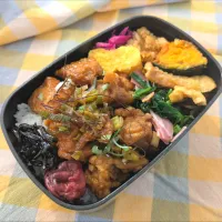 鶏甘酢炒め弁当|かんのさん