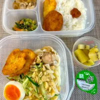 旦那さん、娘弁当。初うどん弁当。|ゆーこ。さん