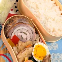本日のお弁当〜ポルケッタ弁当|f.1125beさん