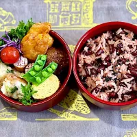お赤飯！エビチリ、黒酢肉団子・・、出し巻き卵|めみさん