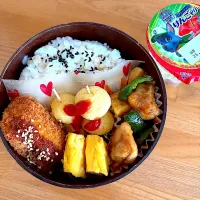 コロッケ🥚ミニポテト🍟鶏丁　🍎ゼリー|JKお弁当さん