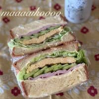 お昼用サンドイッチ🥪😊|マイコさん