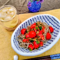 風薫る薬味蕎麦