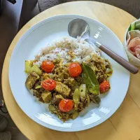 鯖缶deもち麦と雑穀米のスパイシーカレー|mi_neneco♪さん