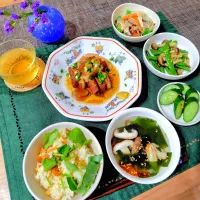 「とろ旨角煮と干し貝柱ご飯のご褒美中華プレート」| シュビラさん