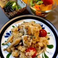 チキンパエリアで晩御飯|Mikaさん