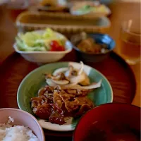 焼肉、干し大根煮|いちごさん