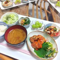 ヤンニョムチキン定食です✨|rikako♪。.:＊さん