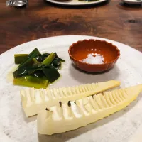 京たけのこの素焼き、九条ねぎのマリネ|タロッカ主夫見習いさん