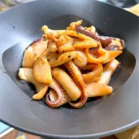 アオリイカのゲソバター醤油