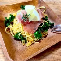 レモンクリームパスタ