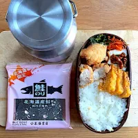長男24日目　唐揚げとすまし汁|蟹🦀さん