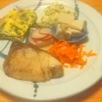 ぶりの照り焼きプレート| キムコさん