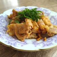 豚こま生姜焼き|古尾谷りかこさん
