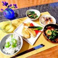 「初夏の翡翠御膳 〜そら豆ご飯とかぶせ茶の涼〜」|シュビラさん