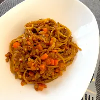 カレーパスタ|きなこさん