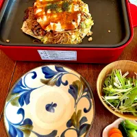 晩ごはん♯広島風お好み焼き|小松菜さん